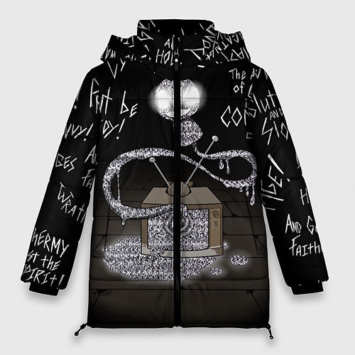 Женская зимняя куртка The Binding of Isaac Dogma / 3D-Черный – фото 1