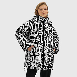 Куртка зимняя женская КАЛЛИГРАФИЯ CALLIGRAPHY, цвет: 3D-красный — фото 2