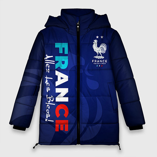 Женская зимняя куртка Сборная Франции / 3D-Черный – фото 1