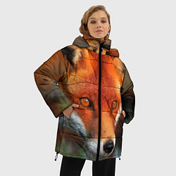 Куртка зимняя женская Лисица охотница, цвет: 3D-черный — фото 2
