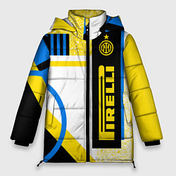 Куртка зимняя женская ФК «Интер Милан» 202021, цвет: 3D-черный