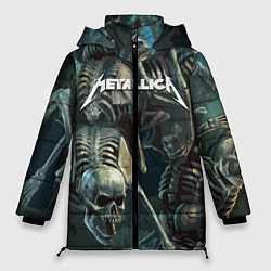 Куртка зимняя женская Metallica Metal Skull, цвет: 3D-черный