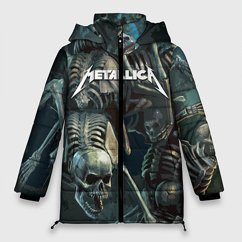 Женская зимняя куртка Metallica Metal Skull / 3D-Красный – фото 1