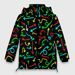 Куртка зимняя женская Стрелочки, цвет: 3D-светло-серый