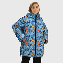 Куртка зимняя женская Зимние виды спорта, цвет: 3D-черный — фото 2