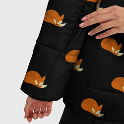 Куртка зимняя женская Лисы, цвет: 3D-светло-серый — фото 2