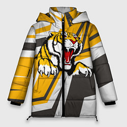 Куртка зимняя женская Тигр, цвет: 3D-светло-серый
