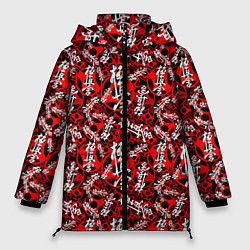 Куртка зимняя женская Боевые Искусства, цвет: 3D-красный