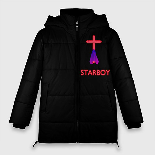 Женская зимняя куртка STARBOY - The Weeknd / 3D-Черный – фото 1