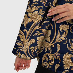 Куртка зимняя женская Versace классические узоры, цвет: 3D-черный — фото 2