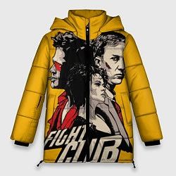 Куртка зимняя женская Бойцовский Клуб Три личности, цвет: 3D-черный