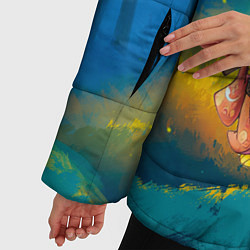 Куртка зимняя женская Пикачу гейша, цвет: 3D-черный — фото 2