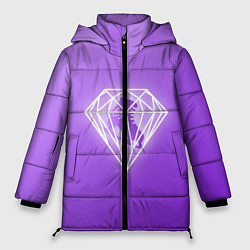 Куртка зимняя женская 50 Shades Of Skaters violet, цвет: 3D-светло-серый