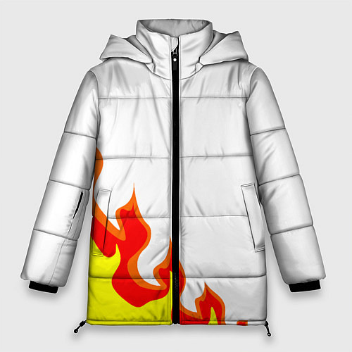 Женская зимняя куртка Огонь / 3D-Черный – фото 1
