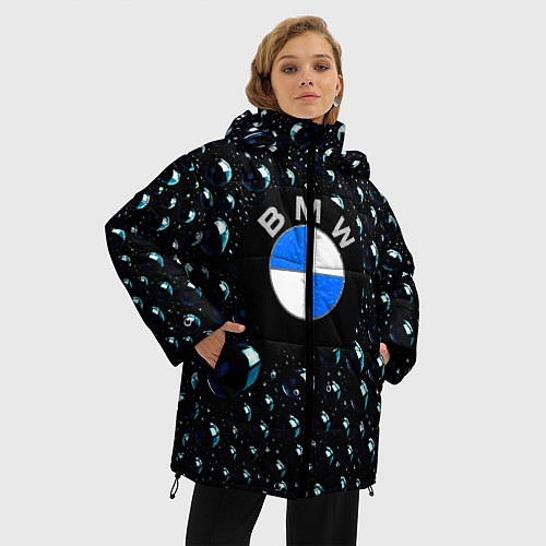 Женская зимняя куртка BMW Collection Storm / 3D-Светло-серый – фото 3