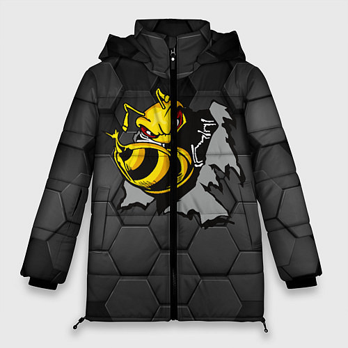 Женская зимняя куртка Оса 3D / 3D-Черный – фото 1