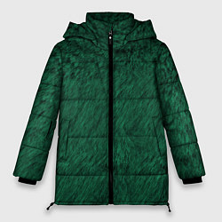 Куртка зимняя женская Изумрудный мех, цвет: 3D-черный
