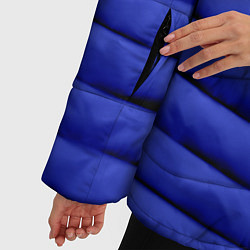 Куртка зимняя женская Синий пуховик, цвет: 3D-черный — фото 2