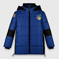 Куртка зимняя женская Blue origin Костюм астронавта, цвет: 3D-черный