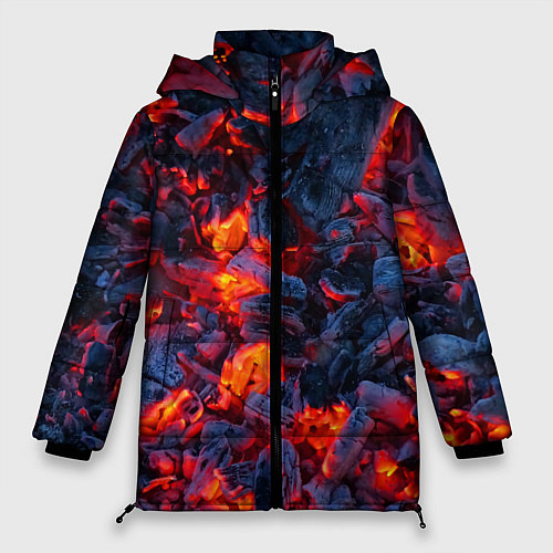 Женская зимняя куртка Магия углей / 3D-Черный – фото 1