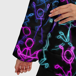 Куртка зимняя женская Neon Rave Party, цвет: 3D-красный — фото 2