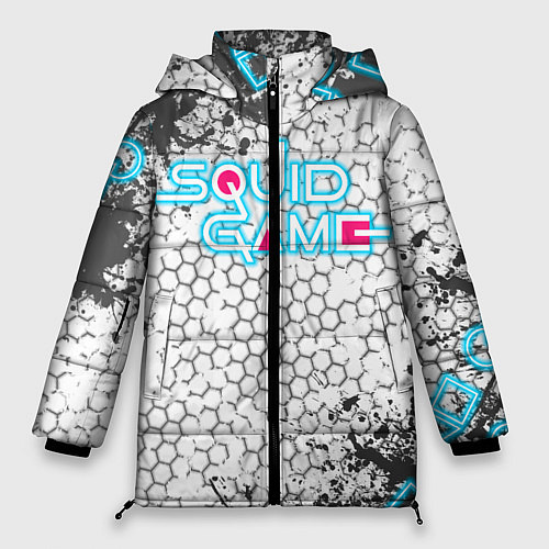 Женская зимняя куртка Игра в кальмара / 3D-Светло-серый – фото 1