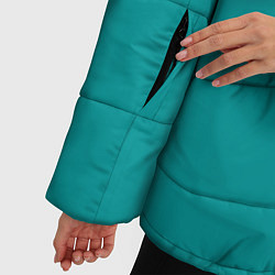 Куртка зимняя женская Игра в кальмара: 067, цвет: 3D-черный — фото 2