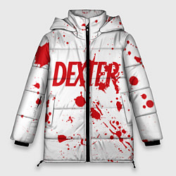 Куртка зимняя женская Dexter logo Декстер брызги крови, цвет: 3D-красный