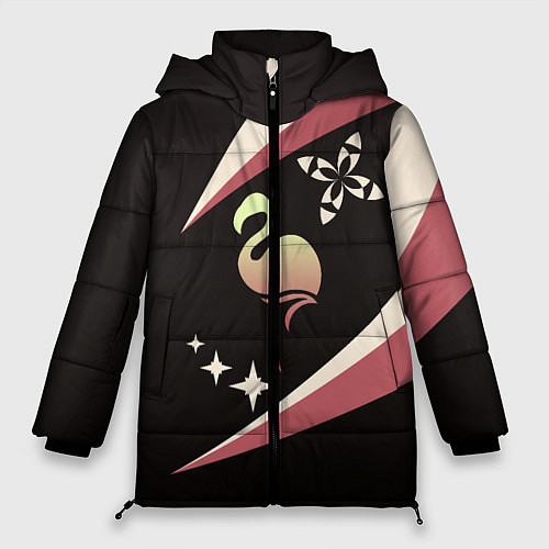 Женская зимняя куртка Flatingo & GameDev / 3D-Черный – фото 1
