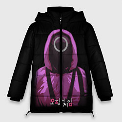 Куртка зимняя женская Squid Game Circle Guy, цвет: 3D-черный