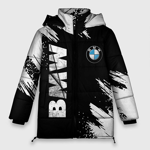 Женская зимняя куртка BMW GRUNGE БМВ ГРАНЖ / 3D-Черный – фото 1
