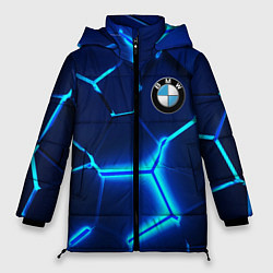 Женская зимняя куртка BMW LOGO 3Д ПЛИТЫ ГЕОМЕТРИЯ