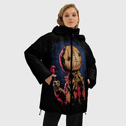 Куртка зимняя женская Живое Чучело Halloween, цвет: 3D-черный — фото 2