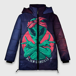Куртка зимняя женская Инопланетянин Гангста, цвет: 3D-красный