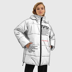 Куртка зимняя женская NASA БЕЛАЯ ФОРМА, цвет: 3D-красный — фото 2