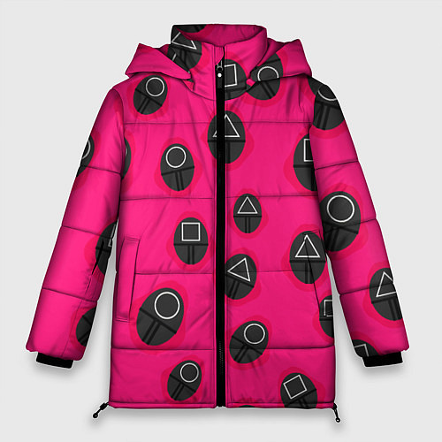 Женская зимняя куртка Игра в кальмара TКК / 3D-Черный – фото 1