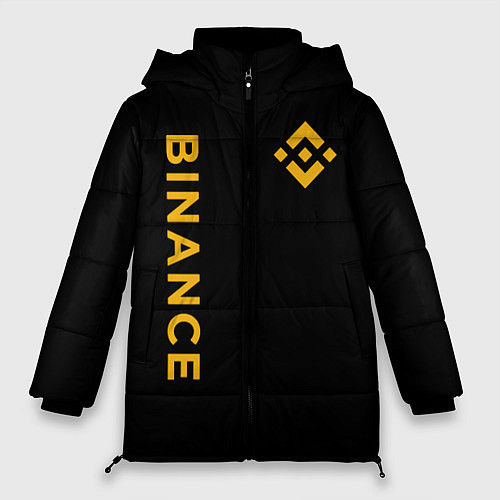 Женская зимняя куртка БИНАНС ЛОГО КАРБОН BINANCE LOGO / 3D-Светло-серый – фото 1