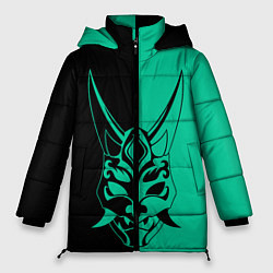 Куртка зимняя женская СПЛИТ МАСКА СЯО, цвет: 3D-черный
