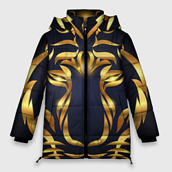 Куртка зимняя женская Золотой символ года Тигр, цвет: 3D-красный