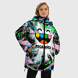 Куртка зимняя женская Toca Boca: Весельчак, цвет: 3D-черный — фото 2
