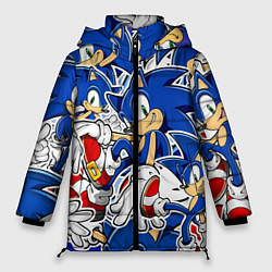 Куртка зимняя женская SONIC ПАТТЕРН СОНИК, цвет: 3D-светло-серый