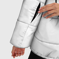 Куртка зимняя женская Тхэквондо Кинг Конг - Обезьяна Занимается Боевыми, цвет: 3D-черный — фото 2