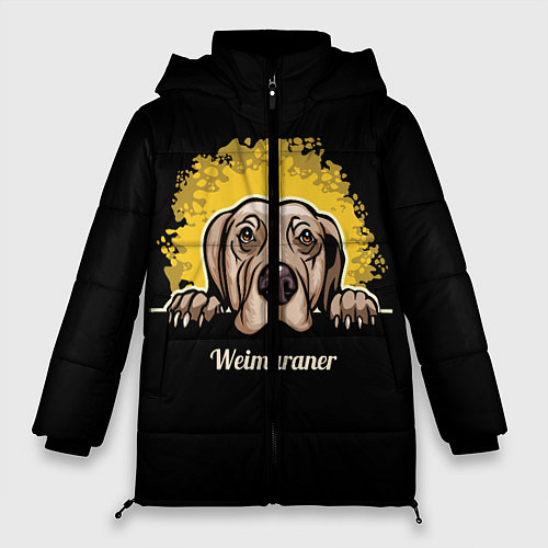 Женская зимняя куртка Веймаранер Weimaraner / 3D-Черный – фото 1