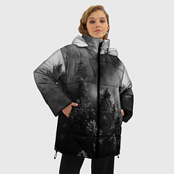 Куртка зимняя женская МРАЧНЫЙ ЛЕС FOREST, цвет: 3D-черный — фото 2