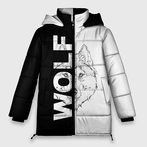 Женская зимняя куртка WOLF Волк / 3D-Черный – фото 1