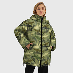 Куртка зимняя женская Камуфляж из Акул, цвет: 3D-светло-серый — фото 2