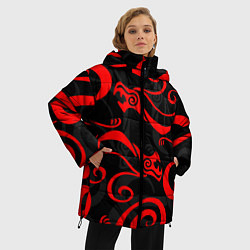 Куртка зимняя женская ДРАКОН ДРАКЕНА ТОКИЙСИКИЕ МСТИТЕЛИ, цвет: 3D-светло-серый — фото 2