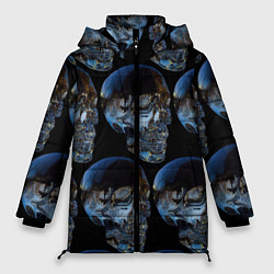 Куртка зимняя женская Vanguard skull pattern 2022, цвет: 3D-светло-серый