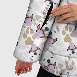 Куртка зимняя женская Бультерьер Bull-Terrier, цвет: 3D-черный — фото 2