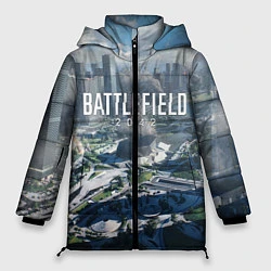 Куртка зимняя женская Battlefield 2042 - КАЛЕЙДОСКОП, цвет: 3D-светло-серый